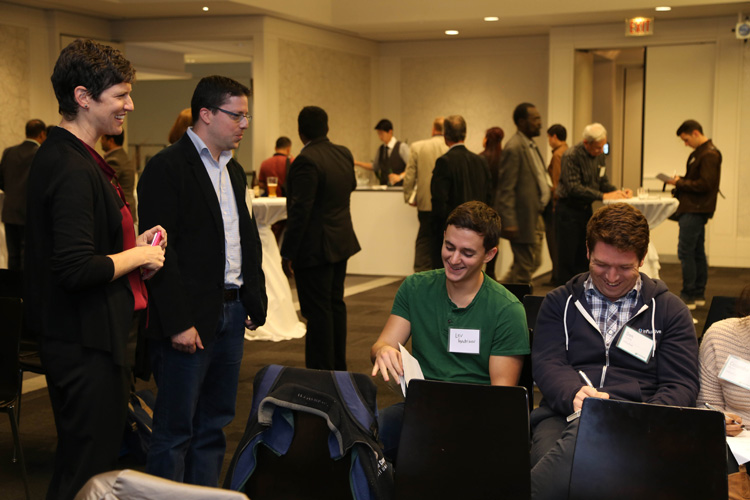 Jill Soley, VP, Marketing, Freshdesk, with the attendees at the Customer Happiness Tour, Toronto.