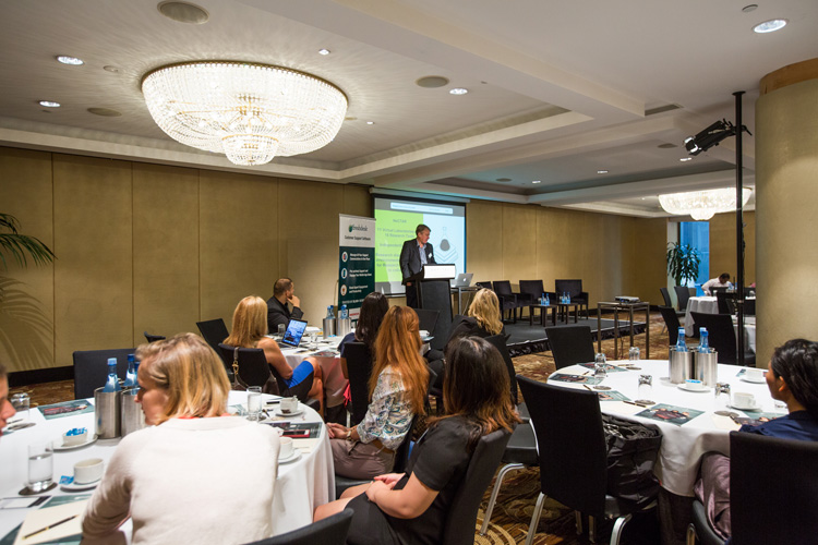 The attendees listening at the Customer Happiness Tour, Sydney.