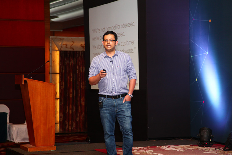 Rajarshi Guin, Senior Manager, Operations, Amazon India, addressing the gathering.